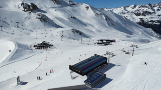 Rendering der neuen Höllkarbahn Bergstation | © Silvrettaseilbahn AG