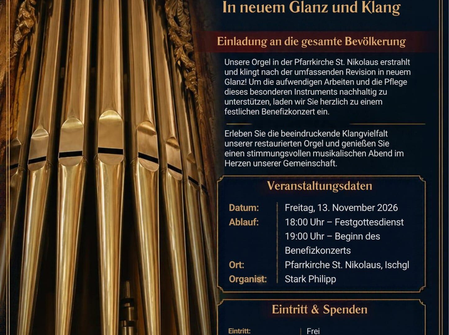 Festliches Benefizkonzert