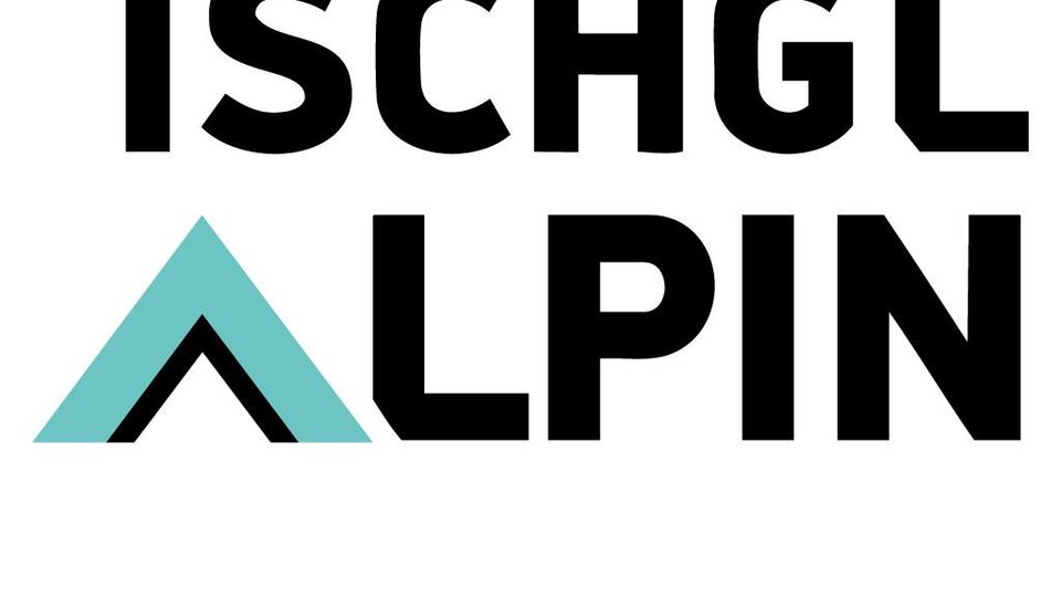 A modern logo with the text "ISCHGL ALPIN". It contains geometric shapes and clean lines.