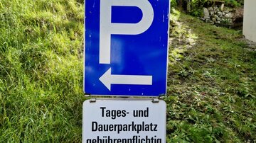 Parkplatz Schild
