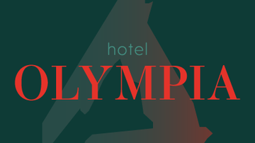 A modern logo for the Hotel Olympia in a stylish design. The colors and fonts give it an elegant look.