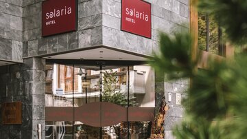 Hoteleingang Hotel Solaria Ischgl